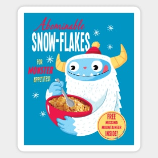 Yeti Cereal: Abominable Snowflakes Magnet